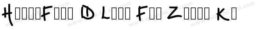 HelloFont ID Long Fei Zheng Kai字体转换